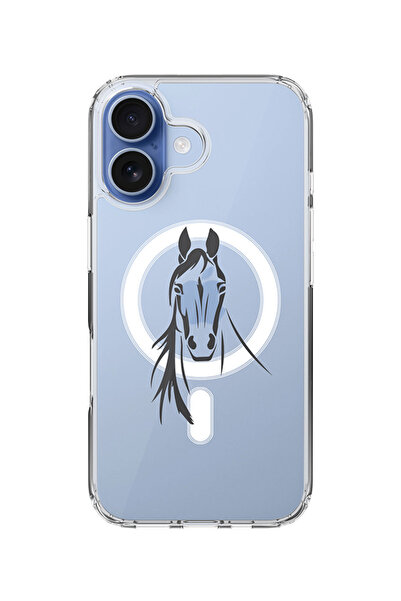 Stylizedd جراب MagSafe كلاسيكي شفاف لهاتف iPhone 17، غطاء شفاف ناعم هجين - حص...