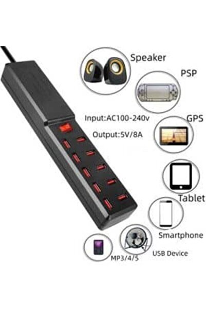 kialed Çoklu USB Şarj Prizi / USB Çoklayıcı