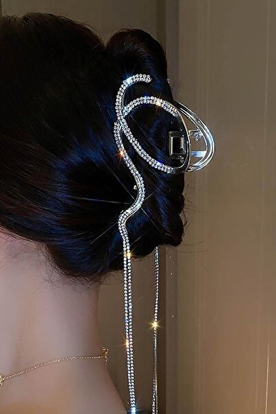 TAKIŞTIR Cataramă metalică cu detaliu de piatră de culoare argintie