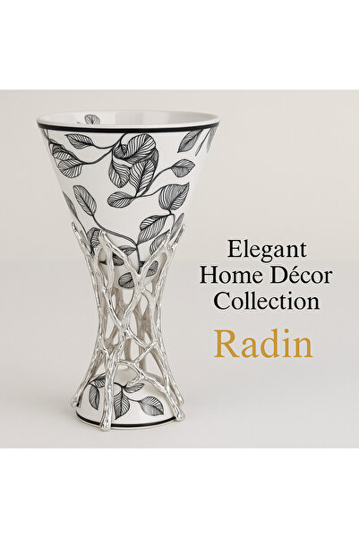 Radin مبخرة بخور فاخرة بتصميم أوراق الشجر، ديكور منزلي أنيق برائحة العود والبخور