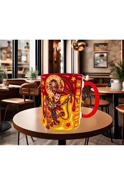 Mugs and love Oyuncak hikayesi woody baskı hediyelik kaliteli porselen kupa