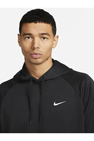 Nike Siyah - Gri - Gümüş Kapüşonlu Erkek Sweatshirt DQ4834-010 NK TF HD PO