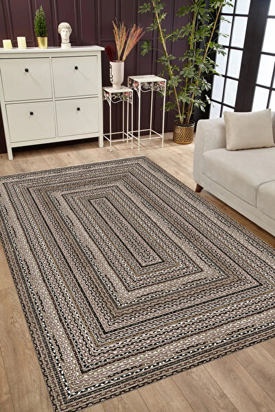 GECE HOME DİJİTAL BASKILI Kaymaz Taban Yıkanabilir Modern Mutfak Halısı Salon...