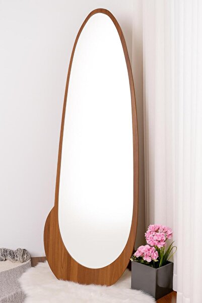 Bin shihoon 160cm tall mirror with an elegant and streamlined wooden frame