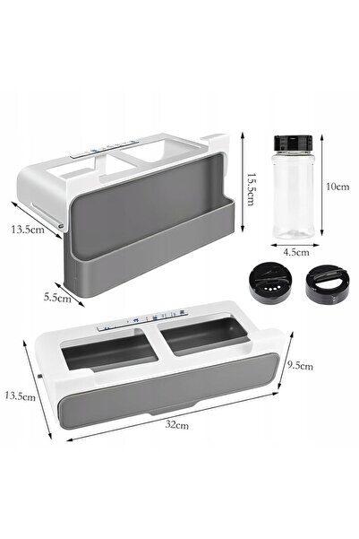 zola Κρεμαστός οργανωτής μπαχαρικών, 6 δοχεία, πτυσσόμενος, 32 x 13,5 x 9,5 εκ.