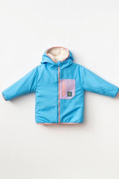 Haribo 3-8 ani, haină cu licență, unisex, cu design pe două fețe, liliac