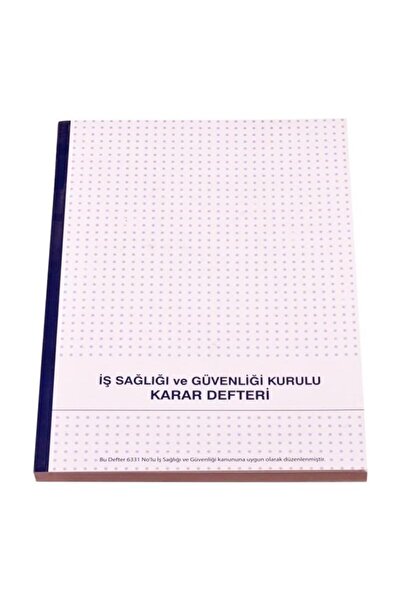 Gülpaş Occupational Health and Safety Board Minutes Book 21X30 Code:230