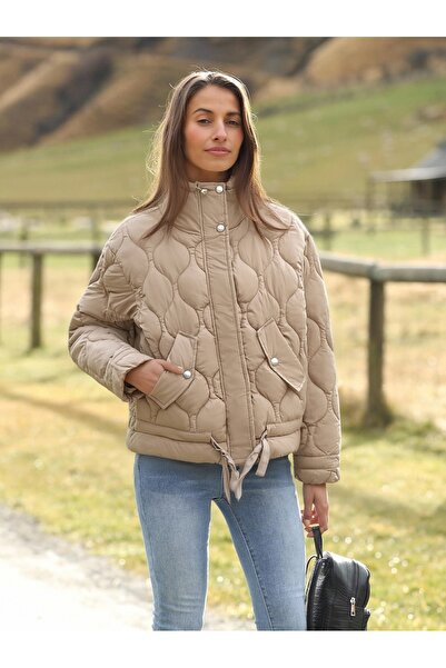 SETTY KOOP Women's Quilted Puffer High Neck Stand Collar Windproff Jacket – geacă de iarnă pentru femei