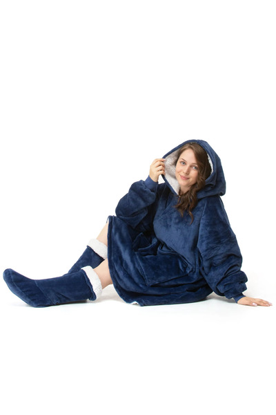 Gymmag Hanorac cu glugă , pufos , confortabil și călduros, mărime universală