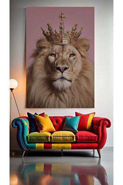özkacar THE LION KING 11 Tablou pe pânză pentru decorarea casei, salonului, s...