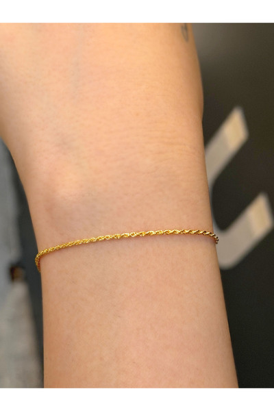 UZUNDAĞ KUYUMCULUK 14 Ayar İnce (1 mikron) Halat Bileklik