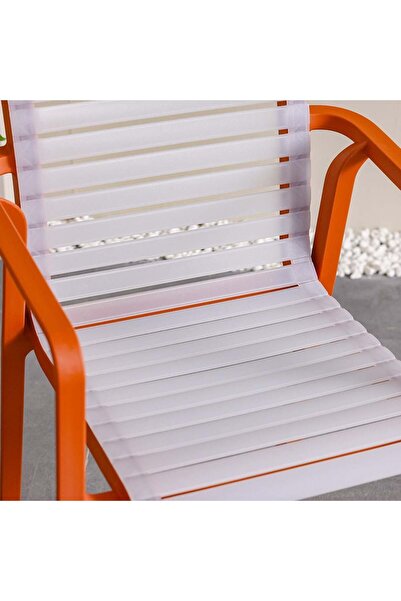 Danube Home Alexa PP Outdoor Chair - Red, 1-Seater, 62x60x92.4 cm, Durable Plastic, 1 Year Warranty