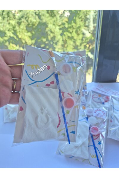 7nisan BAYRAK Taş Boyama Seti , 15 Adet (Etiketler Kişiselleştirilebilir / 23...