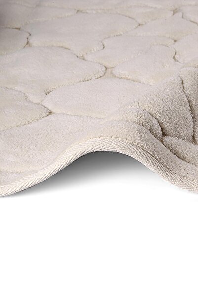 Bluenity Agate Natural Cotton 2-Piece Bath Mat Set 60X100+50X60 cm - Dark Gray