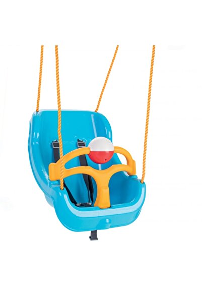 PİLSAN Leagan mare pentru copii Big Swing Albastru cu bara de protectie detasabila,bila cu zornaitoa