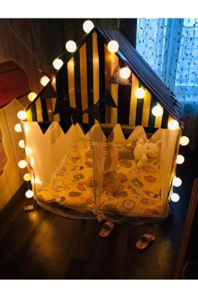 BLUE CORAL كرات قطنية، 40 مصباح LED ملون، سلسلة أضواء خرافية بطول 6 أمتار، شج...