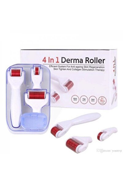 Hope تتضمن أداة ديرما رولر 4 في 1 أحجام إبر 0.50 مم و1.0 مم و1.50 مم للعناية ...