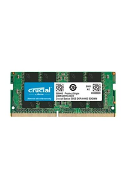 Crucial وحدة ذاكرة DDR4 SODIMM، سرعة ساعة 3200 ميجاهرتز، توقيتات 22-22-22، غير مخزنة مؤقتًا، 1.2 فولت من ذاكرة Vo