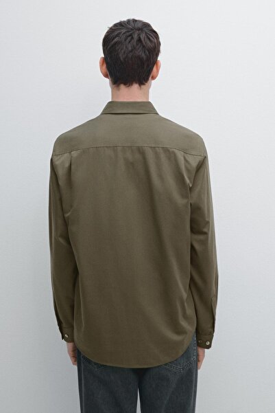 Massimo Dutti Pamuk karışımlı regular fit gömlek