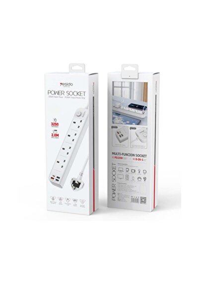 Yesido - 8 Outlet Power Extension - 3250W