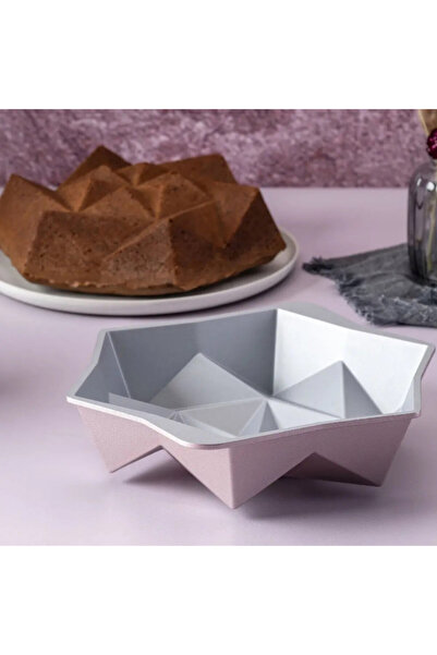 Dr. Oetker Dr.Oetker Origami 2556 Baking Pan, 28 cm, Origami Shape, Cast Aluminum, Rose Gold