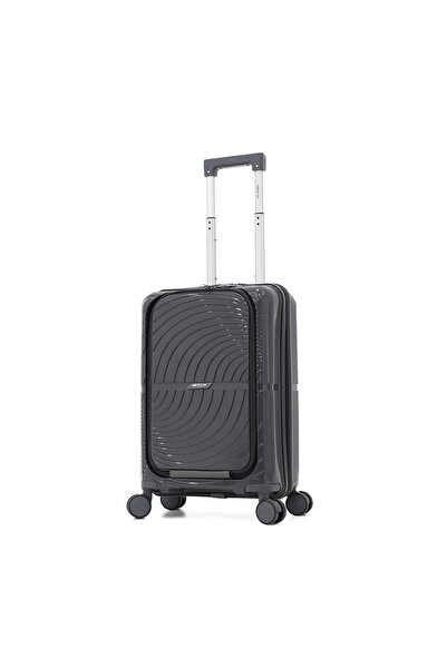 AMERICAN FLYER 20-Inch Cabin Trolley Bag–Lightweight Hard-Sided Luggage | PP Material | 4 Spinner Wheels | TSA Lock
