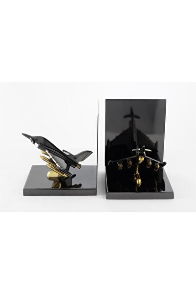 Mikasa Moor Jet Siyah Metal Kitap Tutucu 30x13x16cm