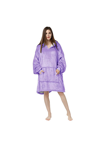 Gymmag Hanorac cu glugă , pufos , confortabil și călduros, mărime universală