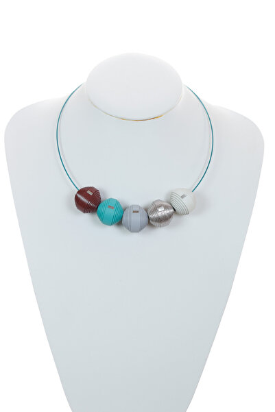 HAIArt Colier din piele cu bonbon lucrat manual (233)