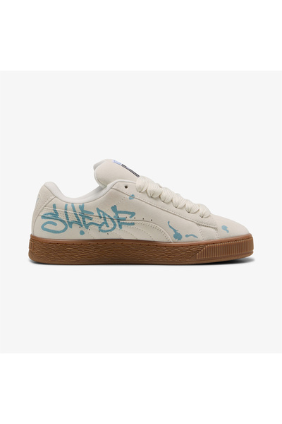 Puma Suede XL Splatters Unisex Gri Spor Ayakkabı
