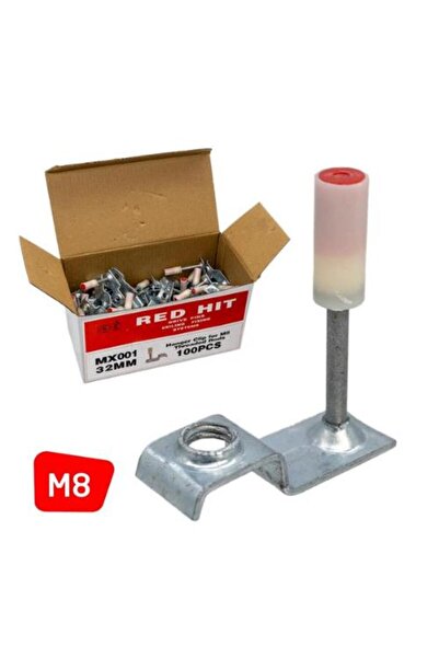 redhit Red Hit MX001 M8 Tij Asma Tavan Barutlu Çivi (100 lü Paket)