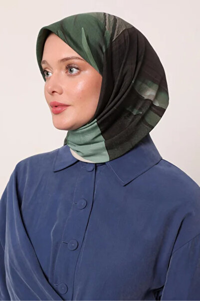 LuvenSara وشاح فلورا - لمعان أخضر نيلي