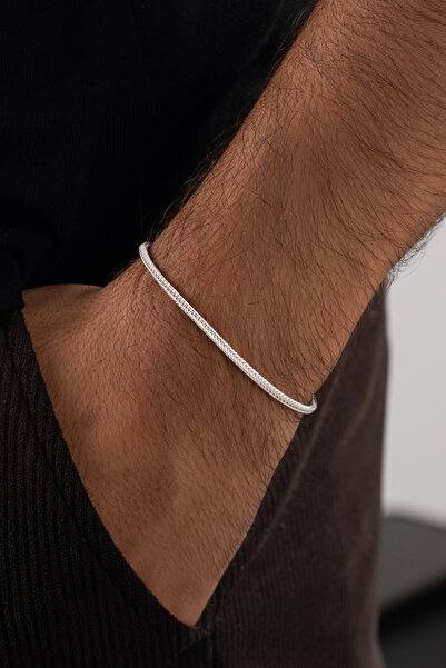 esdika 2MM TİLKİ KUYRUĞU GÜMÜŞ BİLEKLİK • 925 AYAR GÜMÜŞ • PREMİUM STERLİNG S...