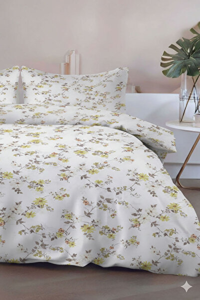 FAVORA Brote Double 100% Cotton Duvet Cover Set - Light Green