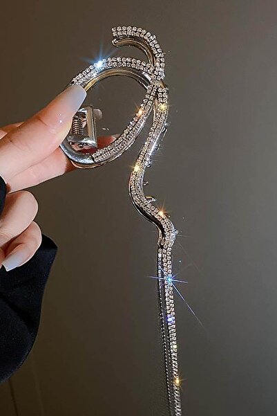 TAKIŞTIR Cataramă metalică cu detaliu de piatră de culoare argintie