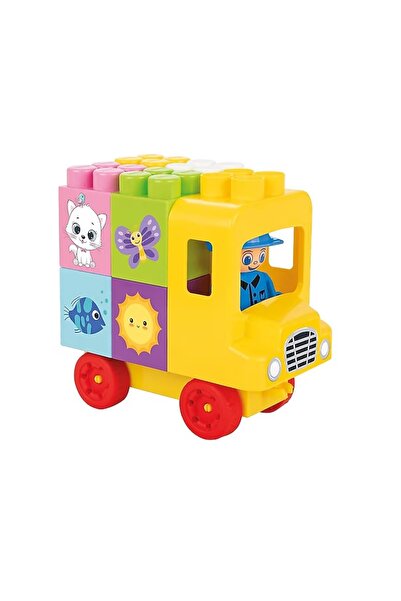 PİLSAN Set of 28 School Bus construction blocks