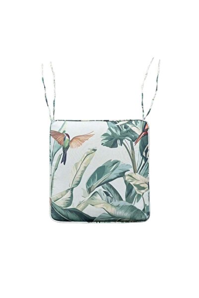 Danube Home Tropical Whispers Square Outdoor Cushion 43x43x5cm - Durable Poly...