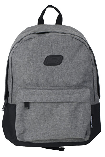 SKECHERS Weekend Backpack - Large Grey Unisex School & Travel Bag
