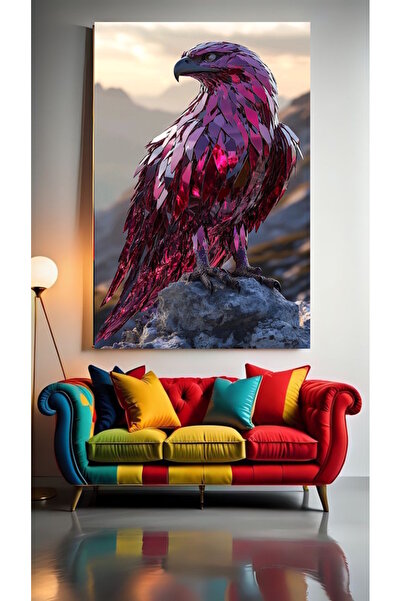 özkacar SHINING BIRD 1 Tablou pe pânză pentru decorarea casei, perete, salon,...