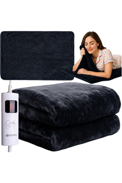 Ruhhy WarmTouch Electric Blanket, 85W, 180 x 130 cm, Fast Heating, 6 Levels, Remote Control LED