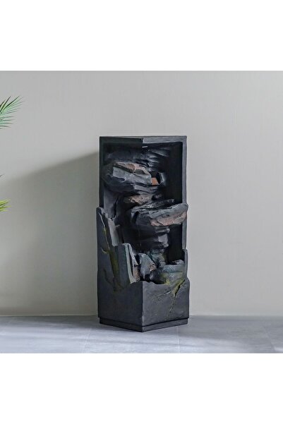 Danube Home نافورة كانيون فولز الخارجية - 37.5 × 37.5 × 102.5 سم، ميزة مياه ل...