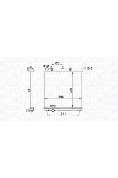 MAGNETI MARELLI Radiator, Citroen C3 2,