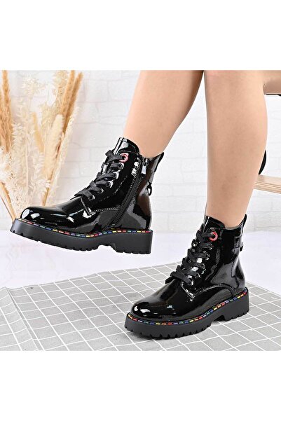 Tmall Women's boots, Made of -leather with fur interior, GD1113, Black