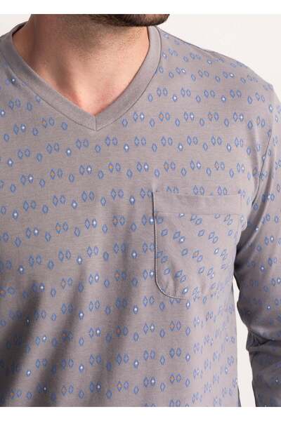 Soft&Seven by SOFIAMAN Men cotton pyjamas with V-nekline Filip