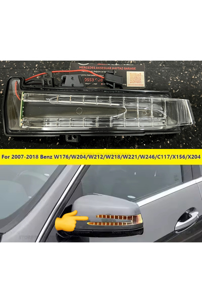 kaytaz MERCEDES AYNA SİNYALİ SOL ŞOFÖR W204 W212 W117 W176 W207 X156 W218 W22...