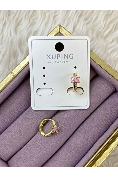 BY YASİN TOPÇU 💗   Xuping Pink Baguette Earrings – Elegant Sparkle & Sweet Chic ✨ 🌸