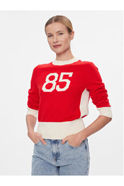 Tommy Hilfiger Women's Sweater WW0WW40718 Red
