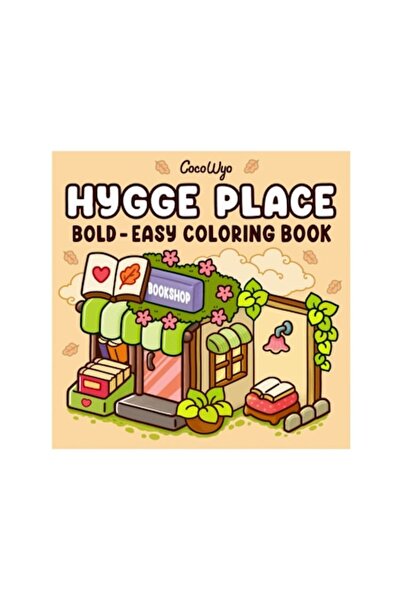 Rotixfy Carte de colorat, Hygge Place, copertă cartonată, modele amuzante cu ...