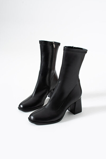 Bufu Kadın Siyah Bot, Rahat Tabanlı, Günlük Kullanım, Kışlık Bot, KışlıkStreç Bot