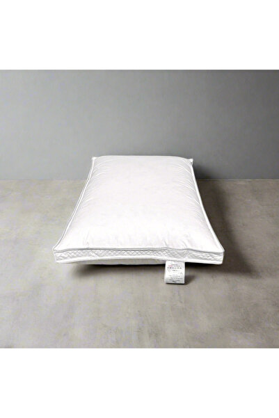 Domisa Goose Down Pillow 3 Chambers Celeste with 4 cm Border, 50x70 cm, White